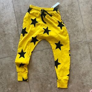 Yellow and black star nununu baggy pants